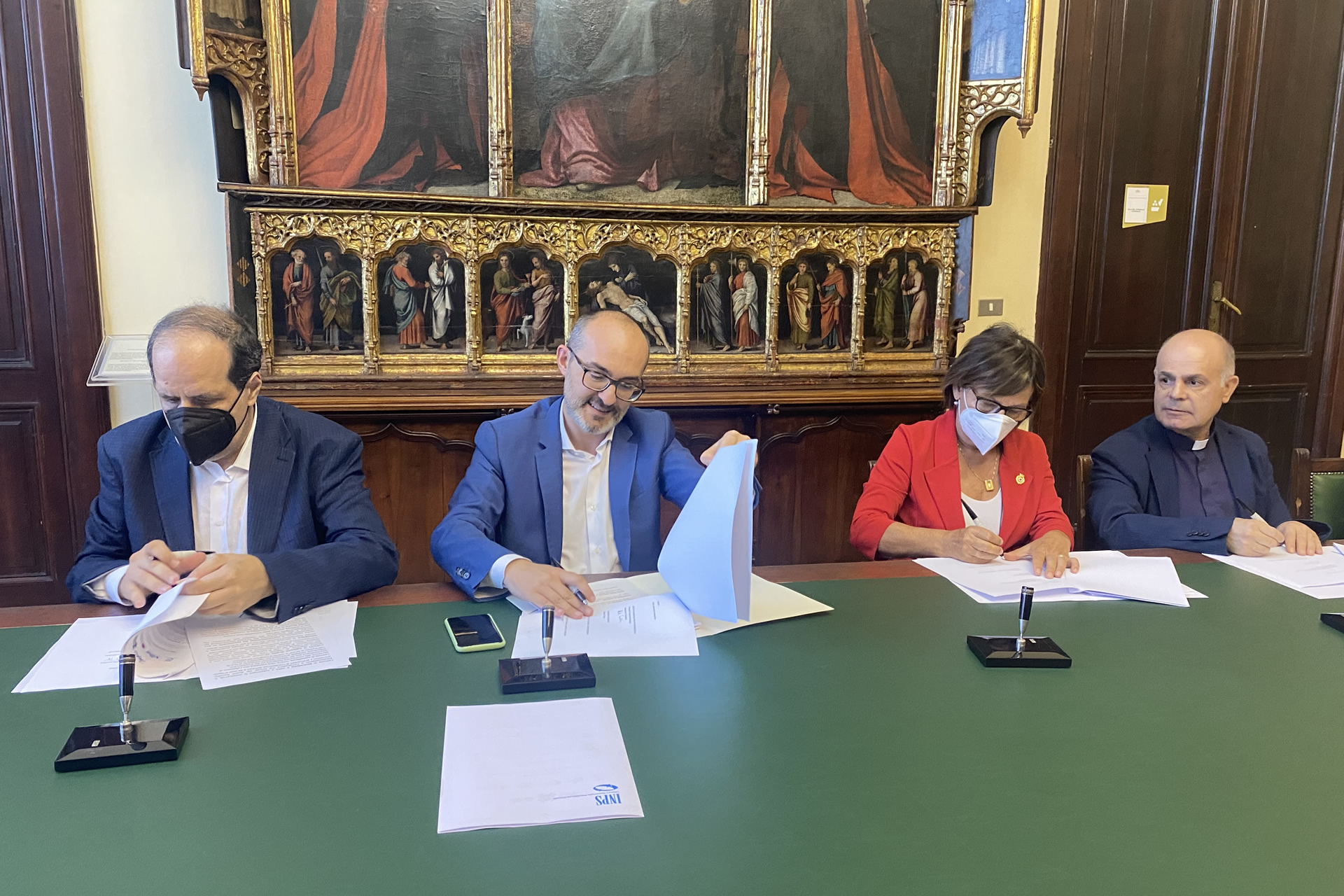 Il sindaco Truzzu - Protocollo di intesa INPS per tutti