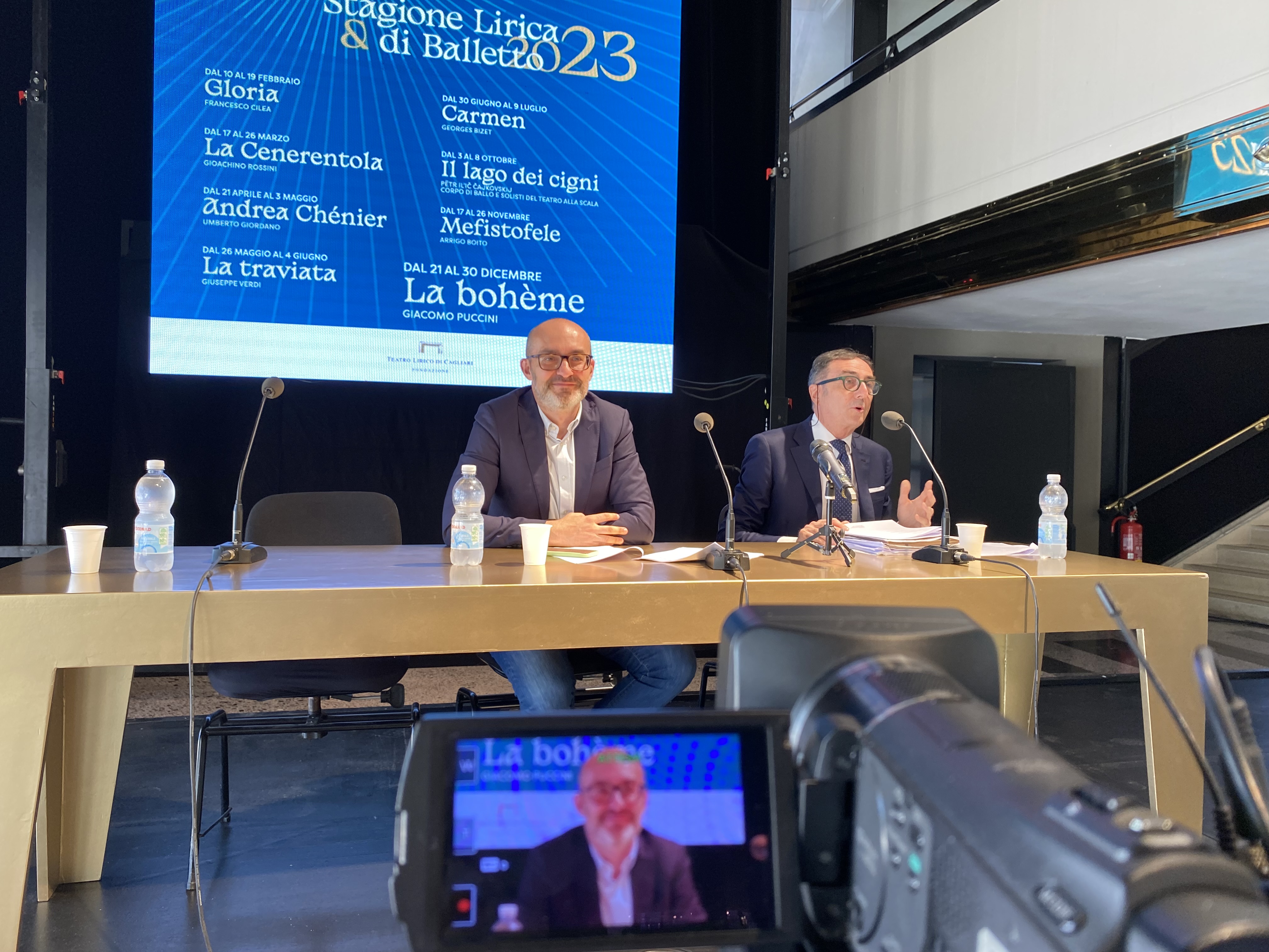 Il sindaco Truzzu col sovrintendente Colabianchi