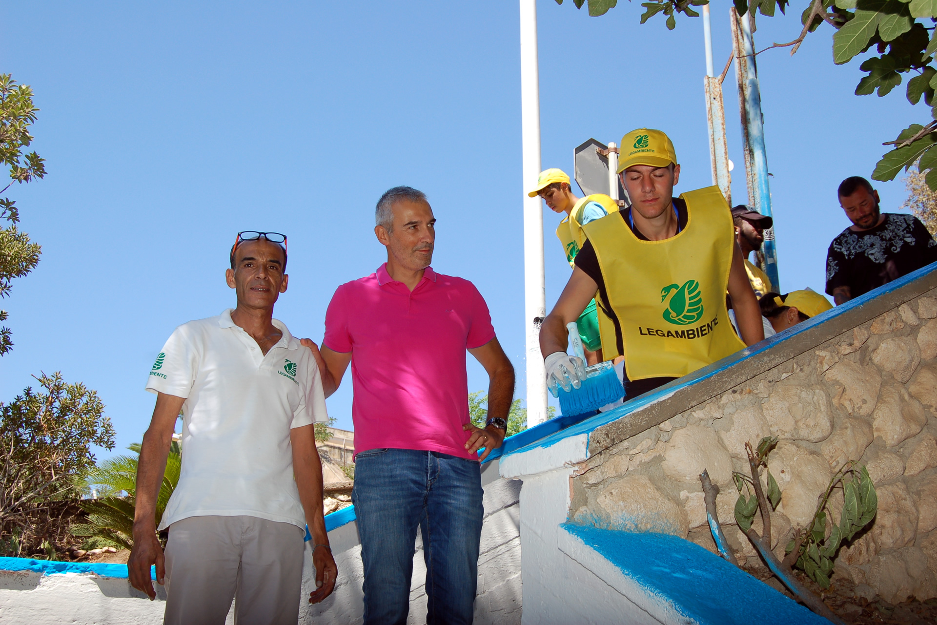 Guarracino e Legambiente - Pulizia spiaggia Calamosca