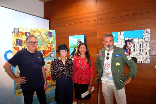 Presentazione mostre Bob Marongiu e Centro Internazionale del fumetto all'aeroporto di Cagliari