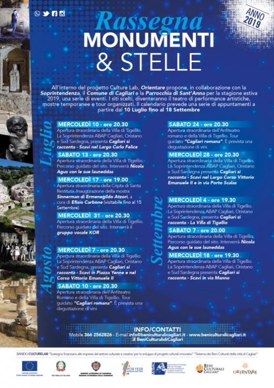 Calendario Monumenti & Stelle 2019