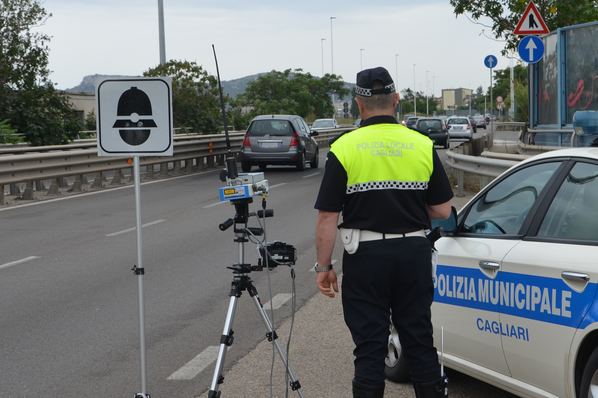 Cagliari - posto di controllo Polizia Locale