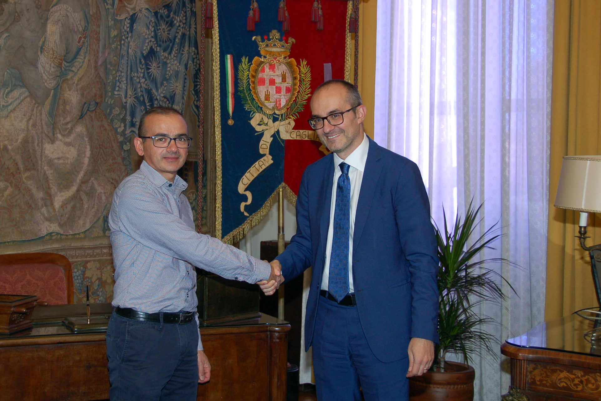 Paolo Truzzu e Stefano Sanna sindaco di Abbasanta