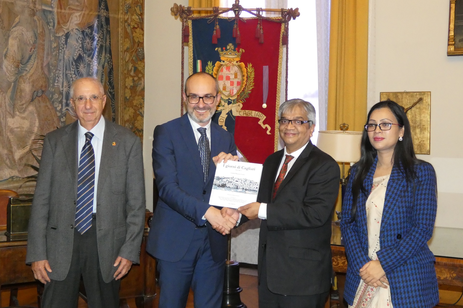 Il sindaco Truzzu e ambasciatore del Bangladesh Md. Shameem Ahsane