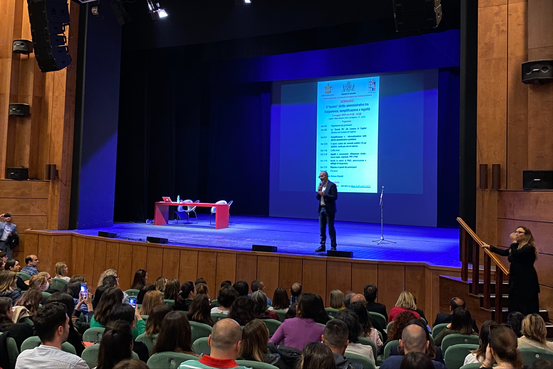 Inaugurazione nuova "Scuola Pa Comune di Cagliari"