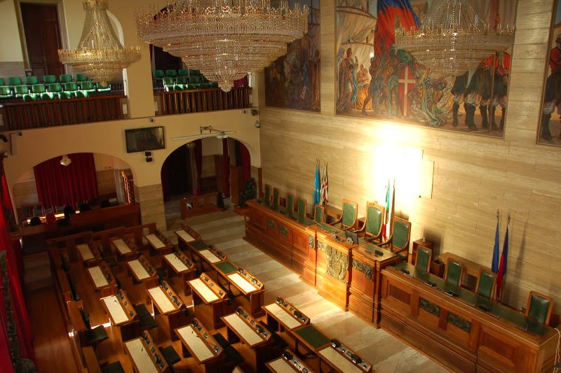 Cagliari-Aula consiliare di PalazzoCivico