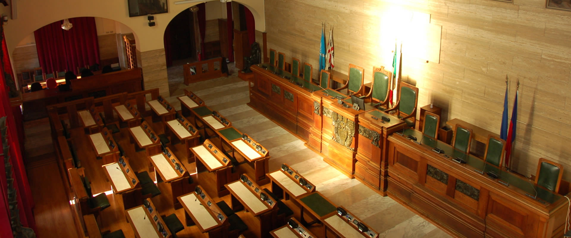 Cagliari-Aula consiliare Palazzo Civico