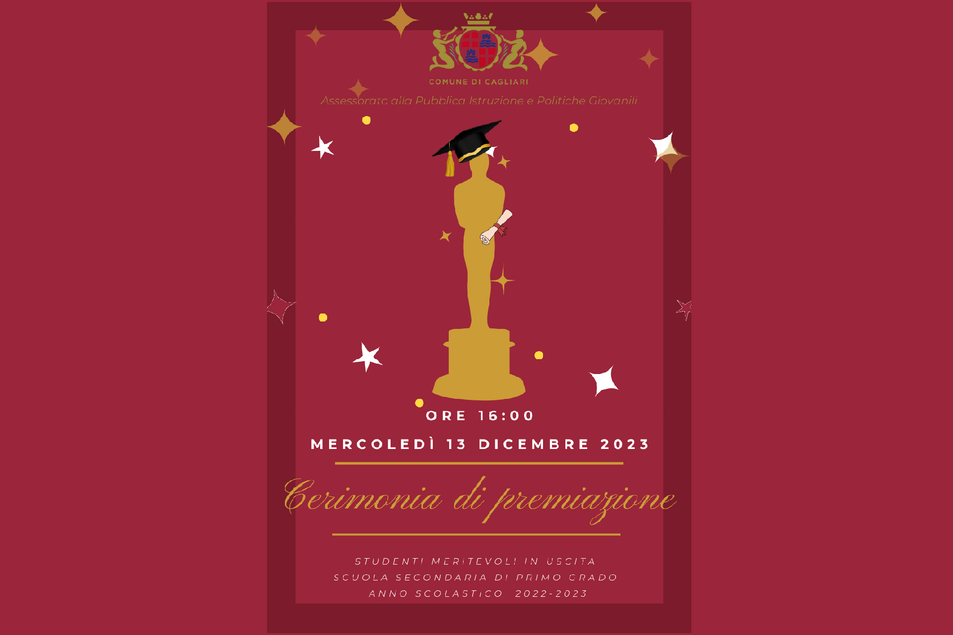 Cagliari - Premiazione studenti meritevoli