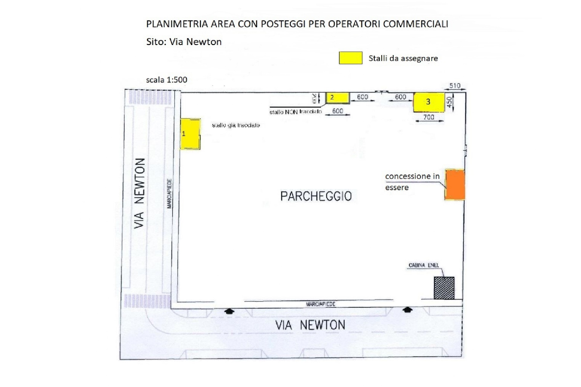 Cagliari - planimetria via Newton