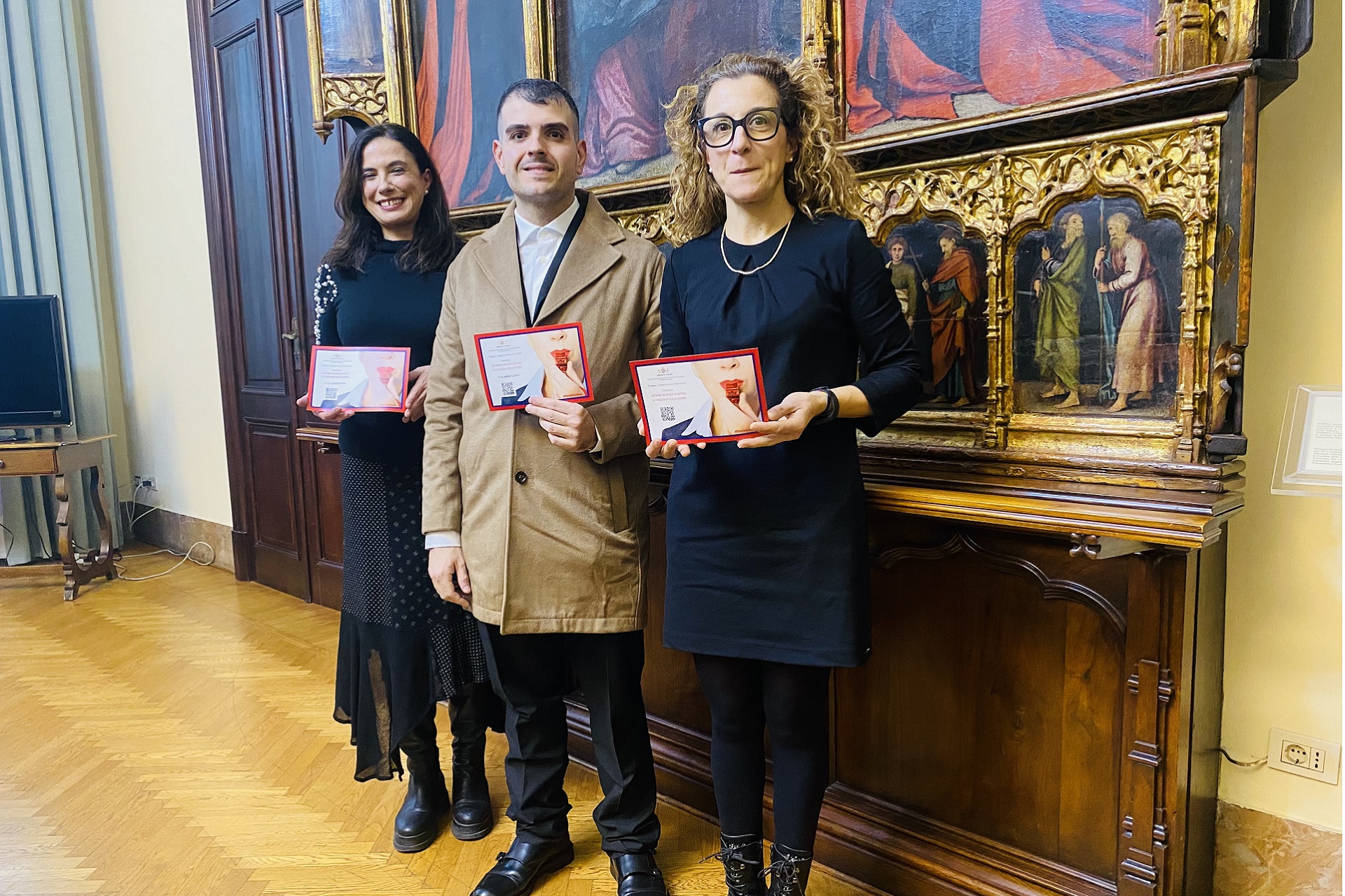 Cagliari - Premiazione Vetrine in rosso contro la violenza sulle donne