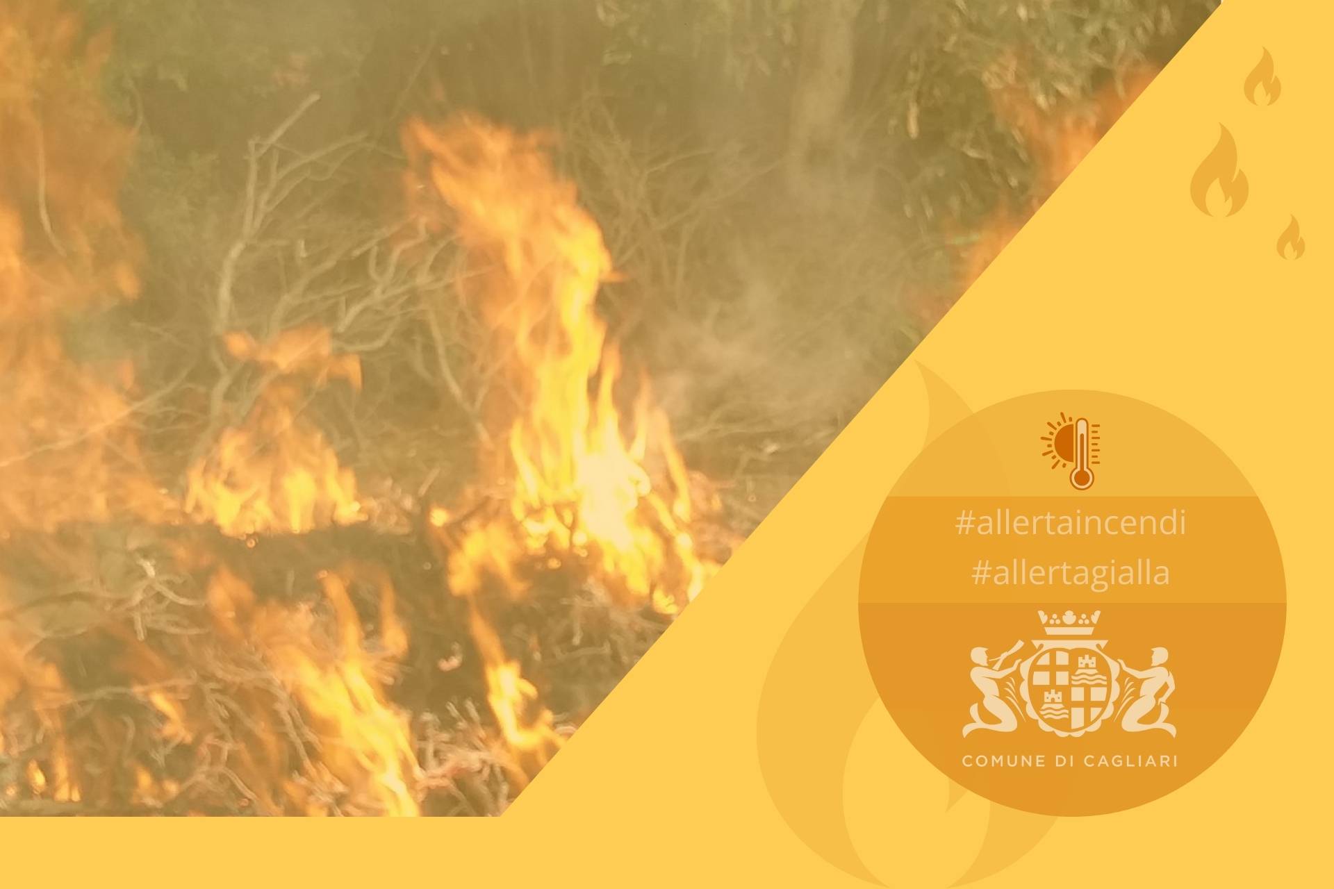 Allerta incendio-Pericolosità media