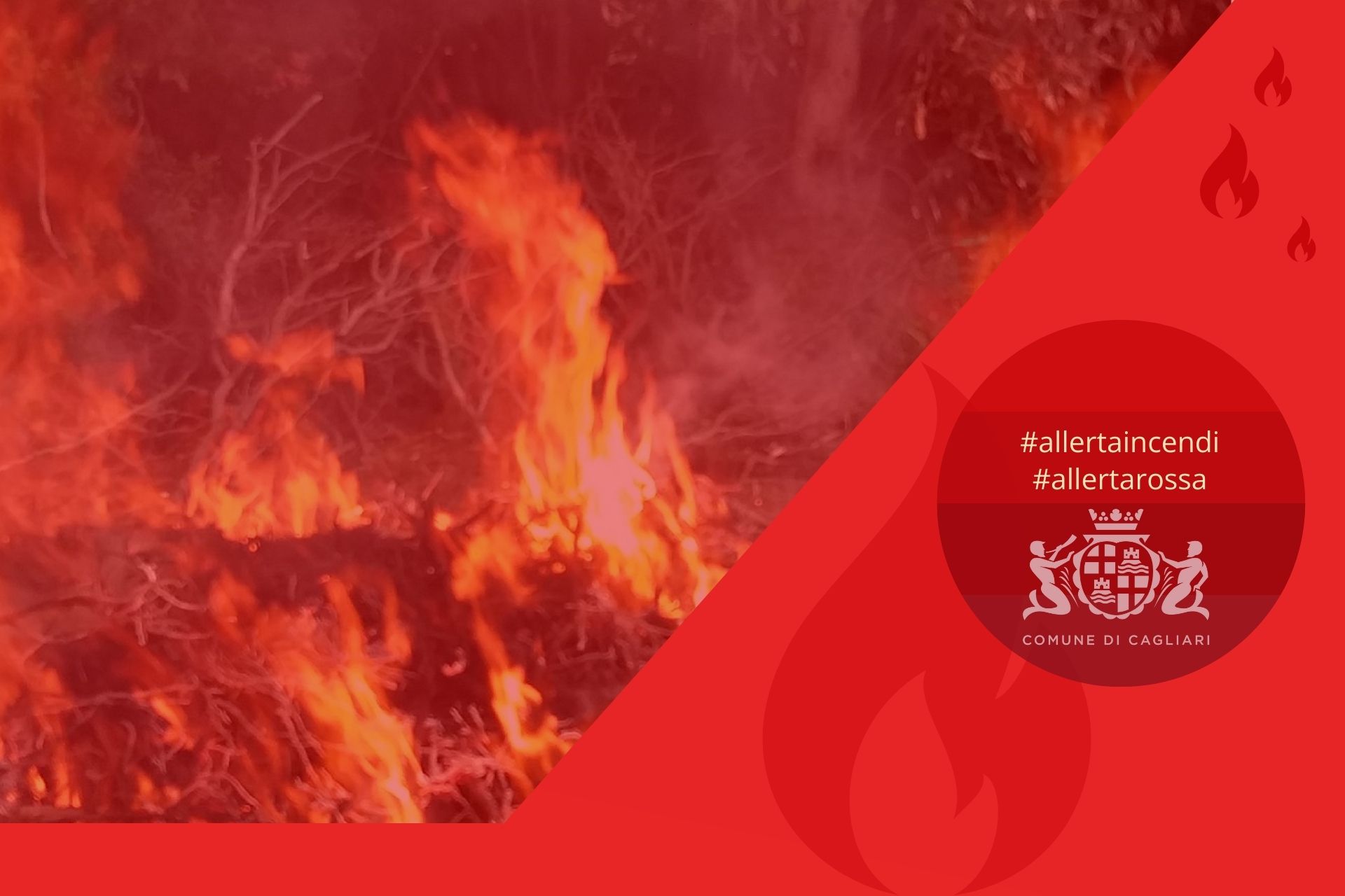 Allerta incendio codice rosso - Pericolosità estrema