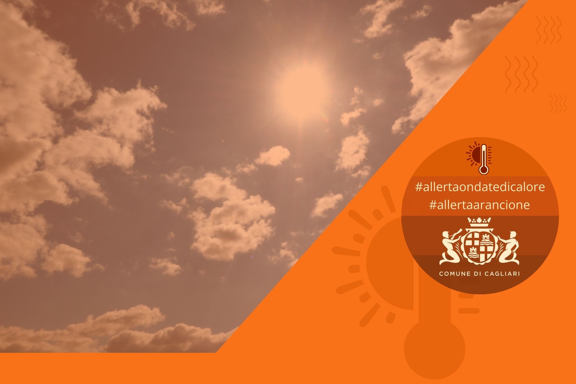 Allerta caldo -Pericolosit&agrave; alta