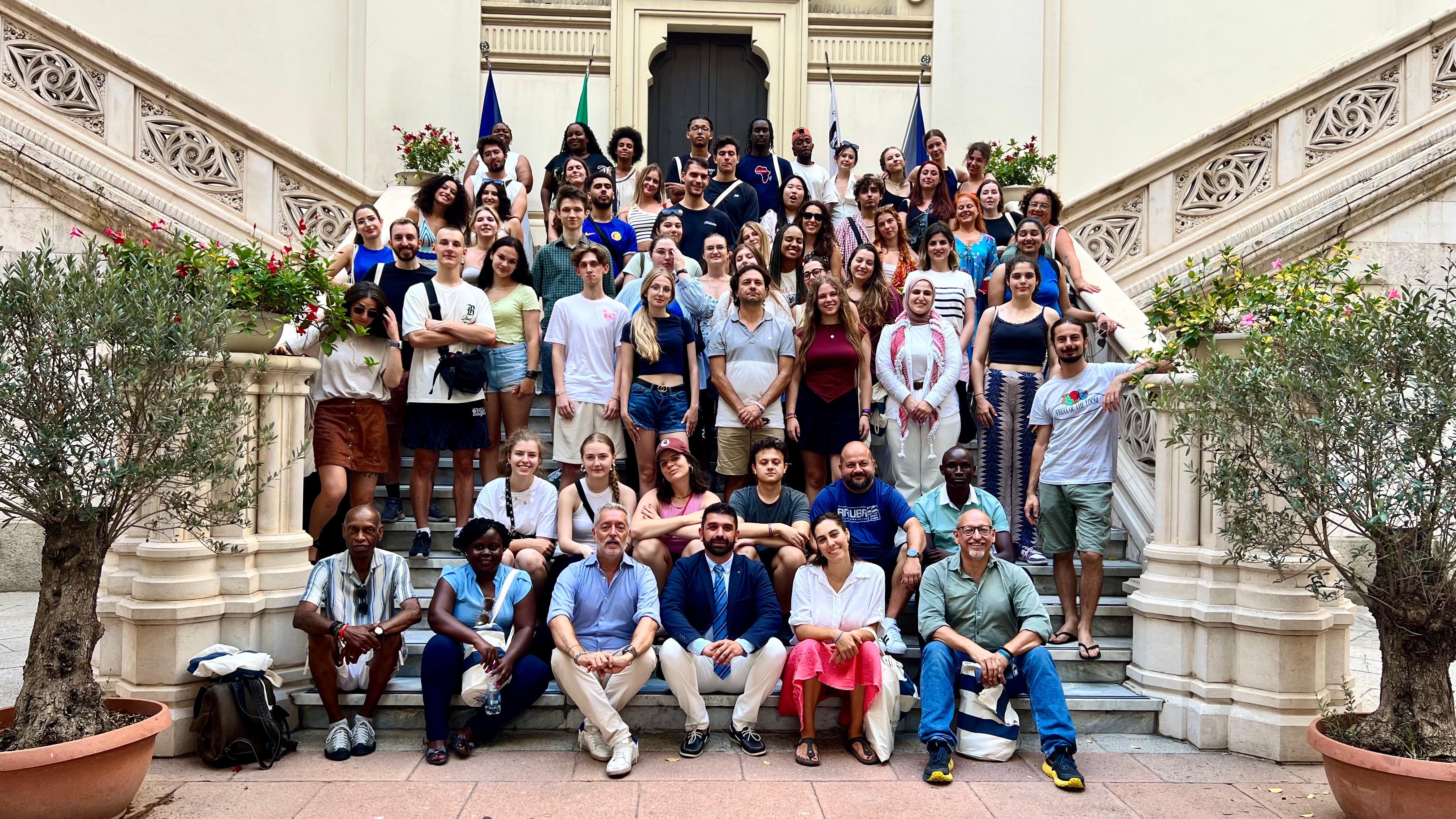 Delegazione internazionale in visita a Palazzo Bacaredda