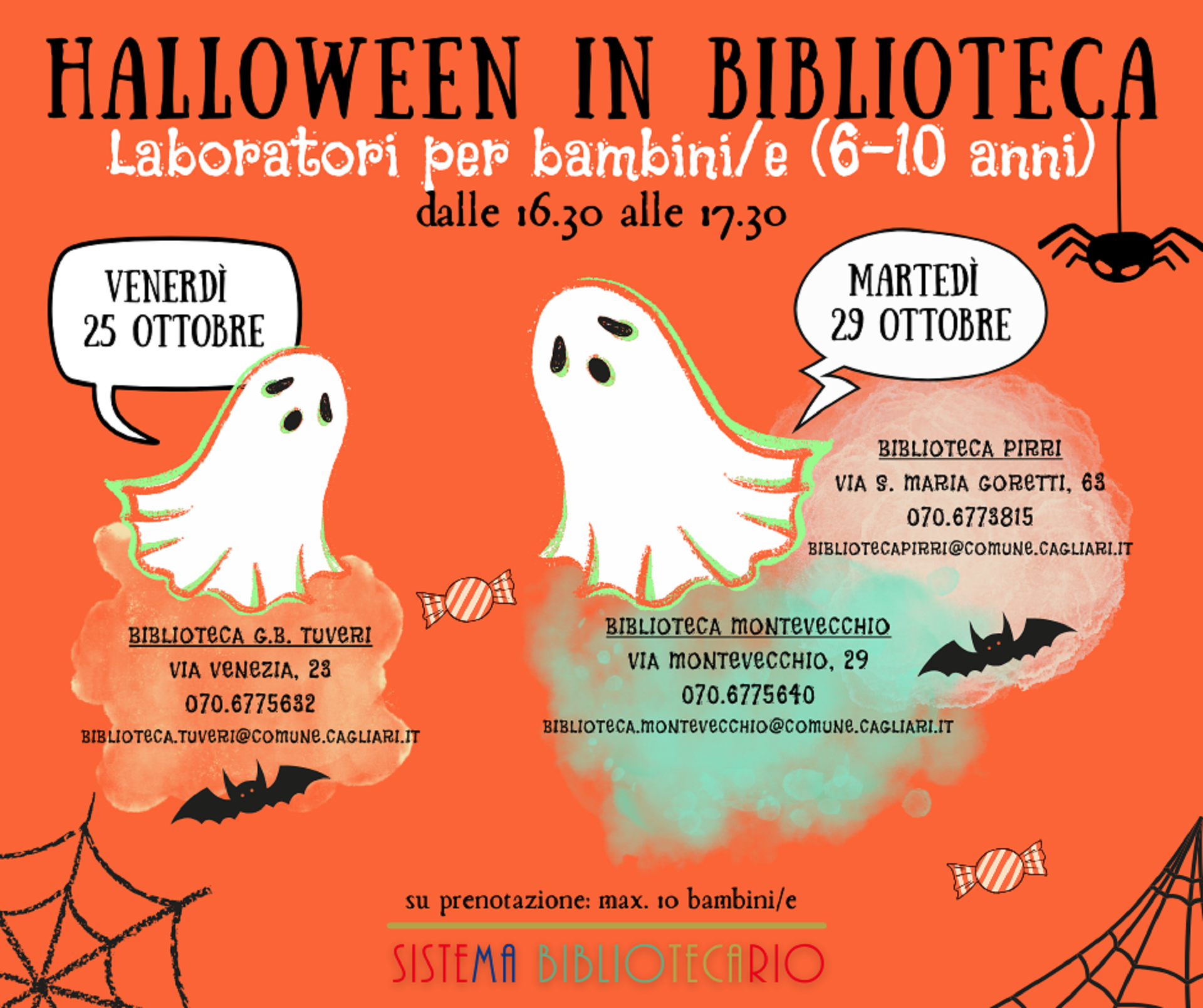 Cagliari - Halloween in biblioteca 2024