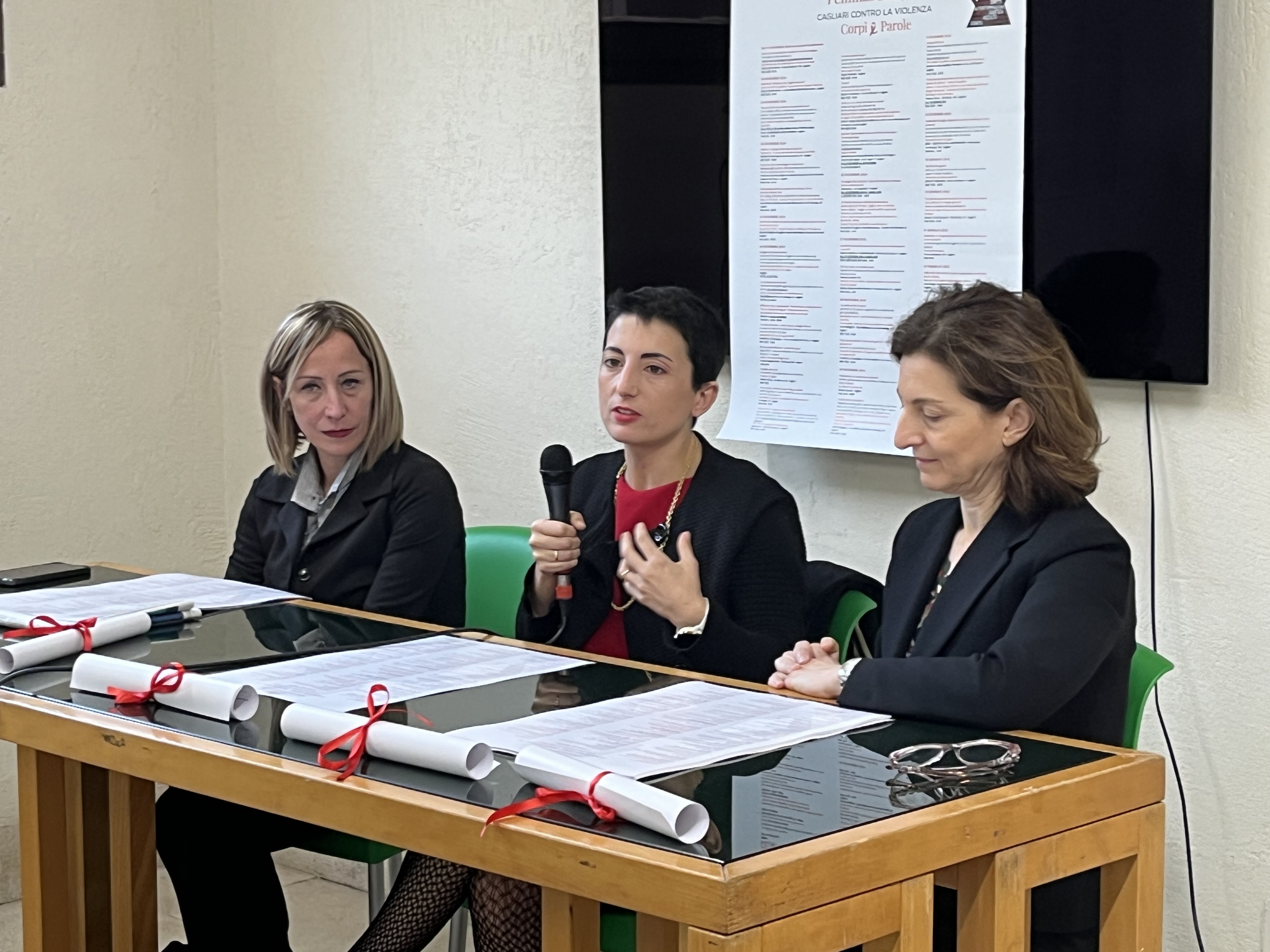 Le assessore Giulia Andreozzi e Anna Puddu