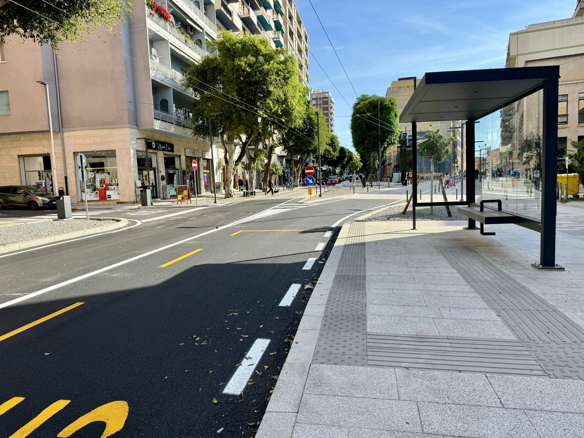 Cagliari - Riapertura del viale Trieste