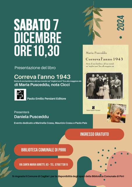 "Correva l'anno 1943" di Maria Puscedu