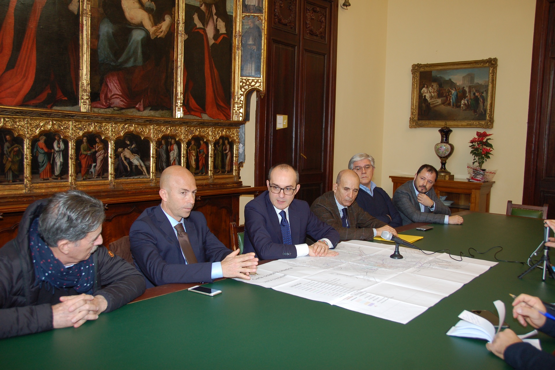 Un momento della conferenza stampa