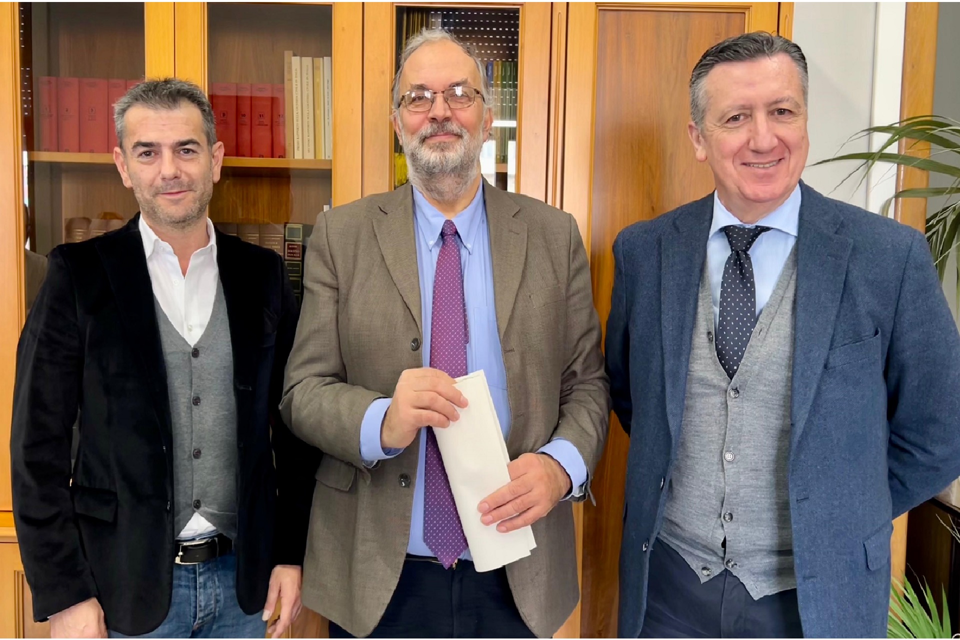 Massimo Zedda con Vincenzo Amato e Rodolfo Maria Sabelli