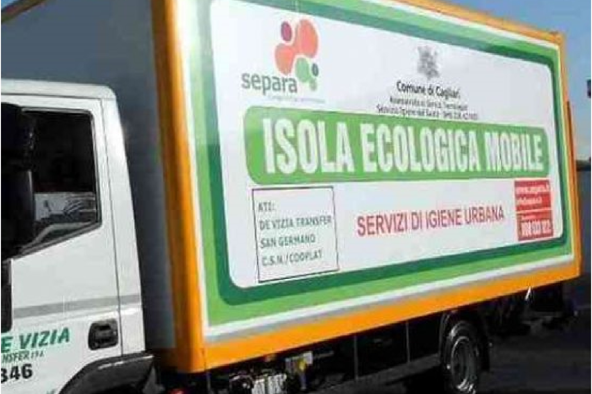 Cagliari - Isola ecologica mobile (archivio)