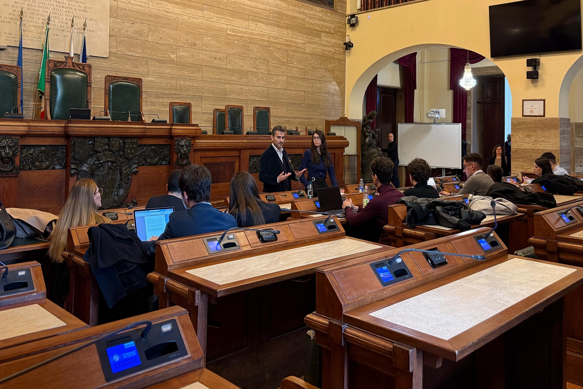 Palazzo Bacaredda - Incontro con gli studenti universitari