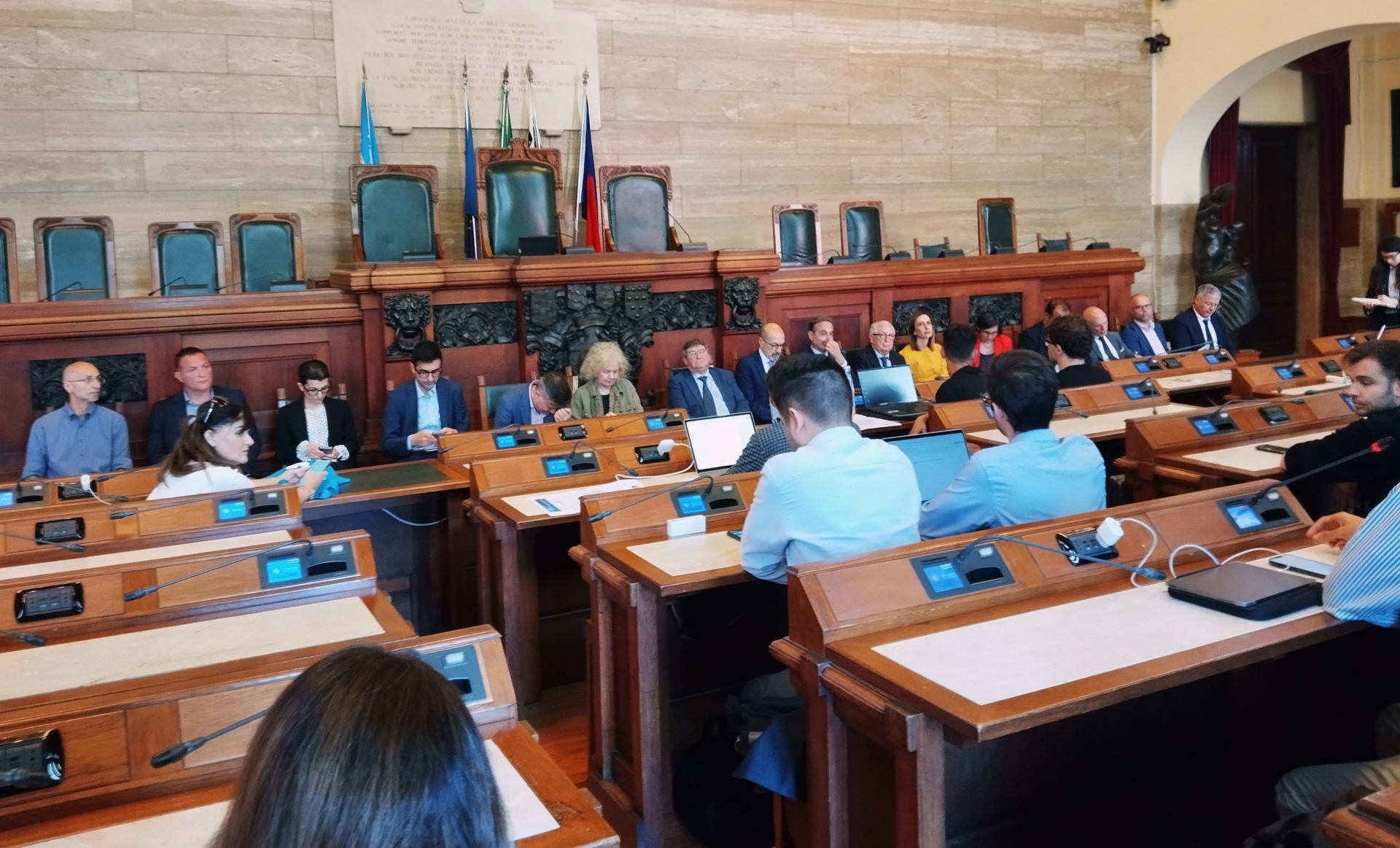 L'incontro sulla mobilità studentesca in Aula consiliare