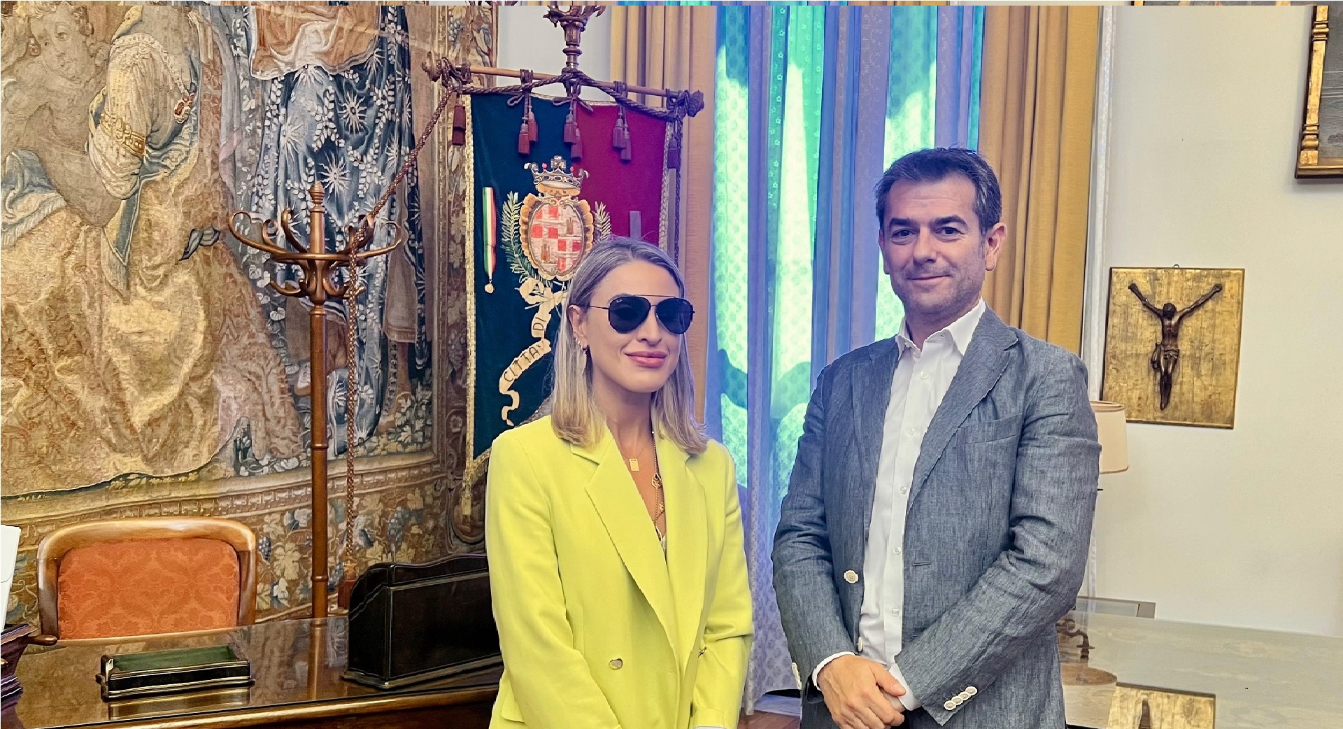 La visita in Municipio