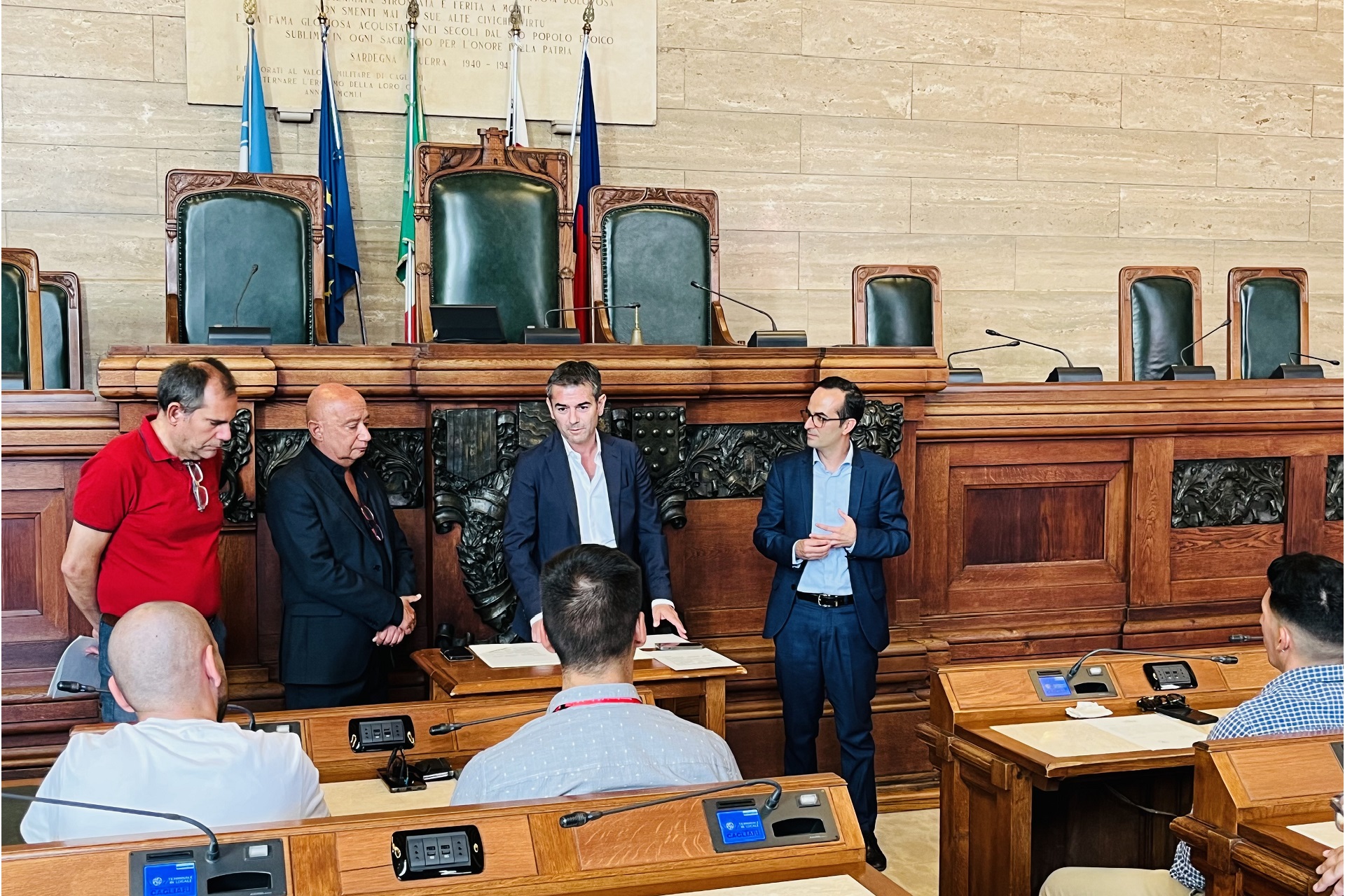 Cagliari - Giuramento tecnici RFI innanzi il sindaco Zedda