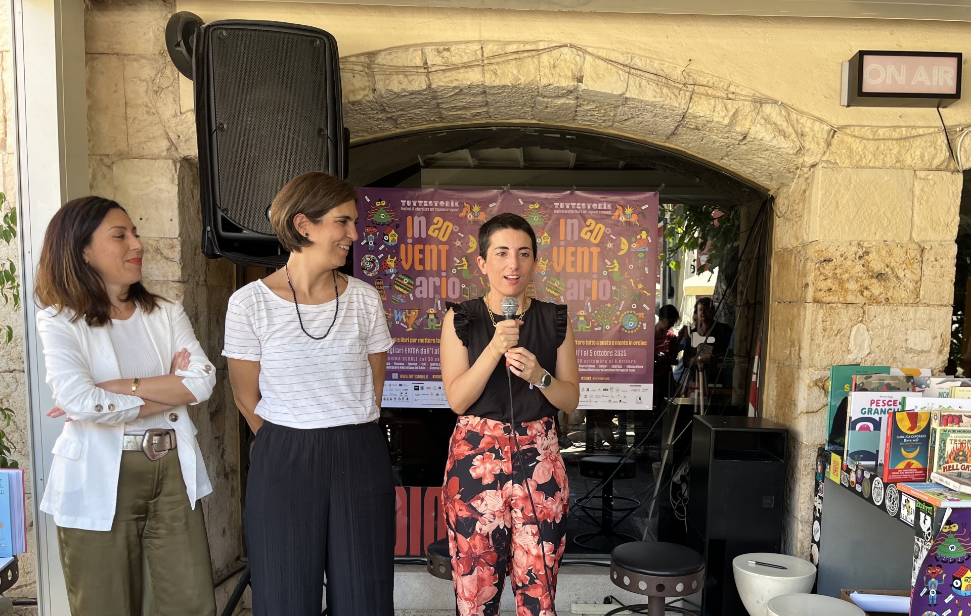 L'Assessora Giulia Andreozzi e le Presidenti delle Commissioni Cultura e Pubblica Istruzione Marta Mereu e Paola Mura