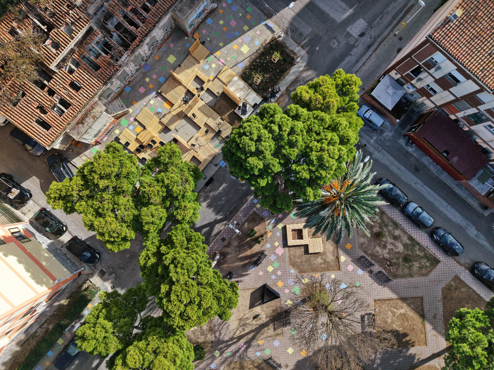 Cagliari - nuova installazione nel quartiere Is Mirrionis (foto Dietrich Steinmetz)
