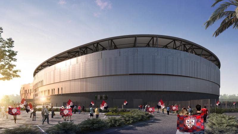 Nuovo stadio Cagliari - Simulazione grafica
