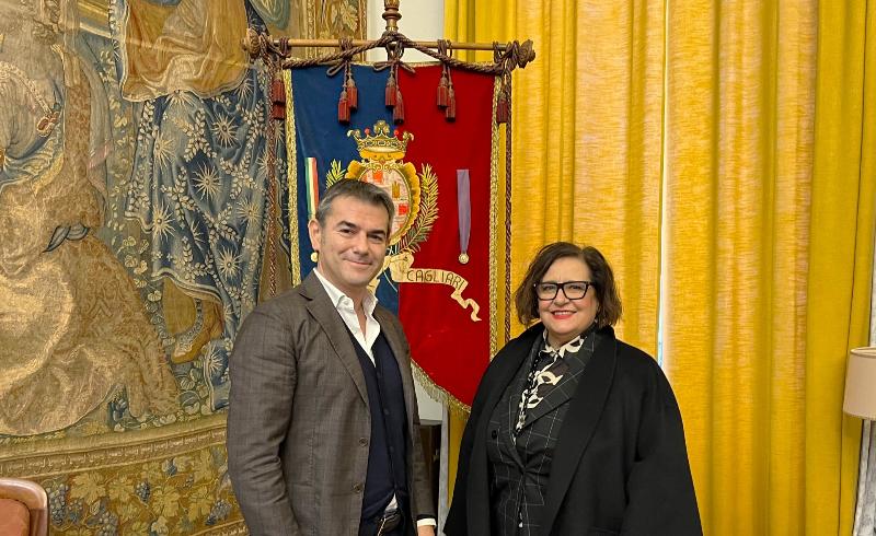 il sindaco Zedda e la prefetta Dess&igrave;