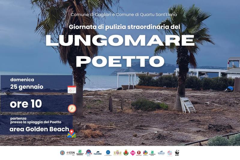 Giornata di pulizia straordinaria del lungomare Poetto