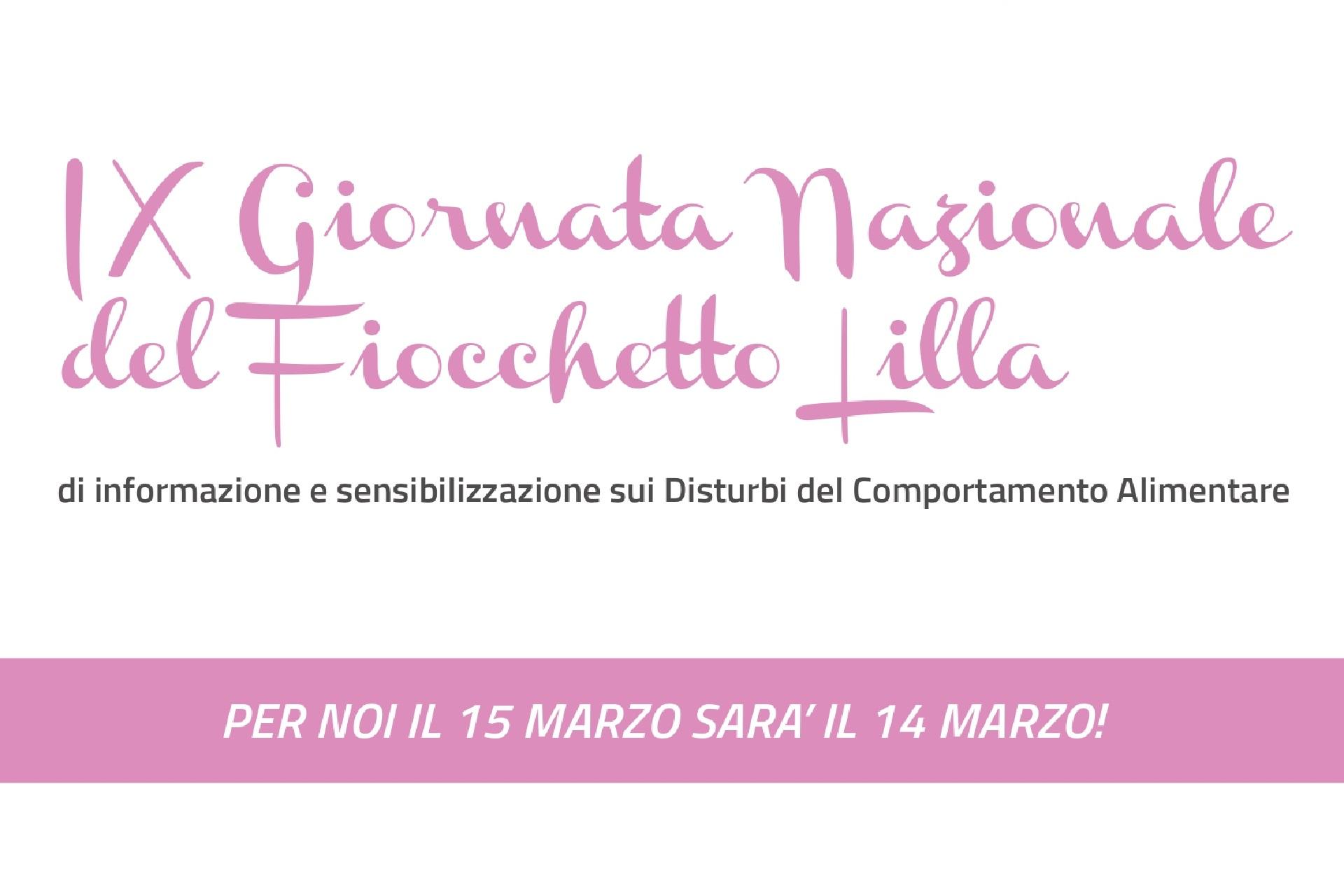 IX Giornata Nazionale del Fiocchetto Lilla