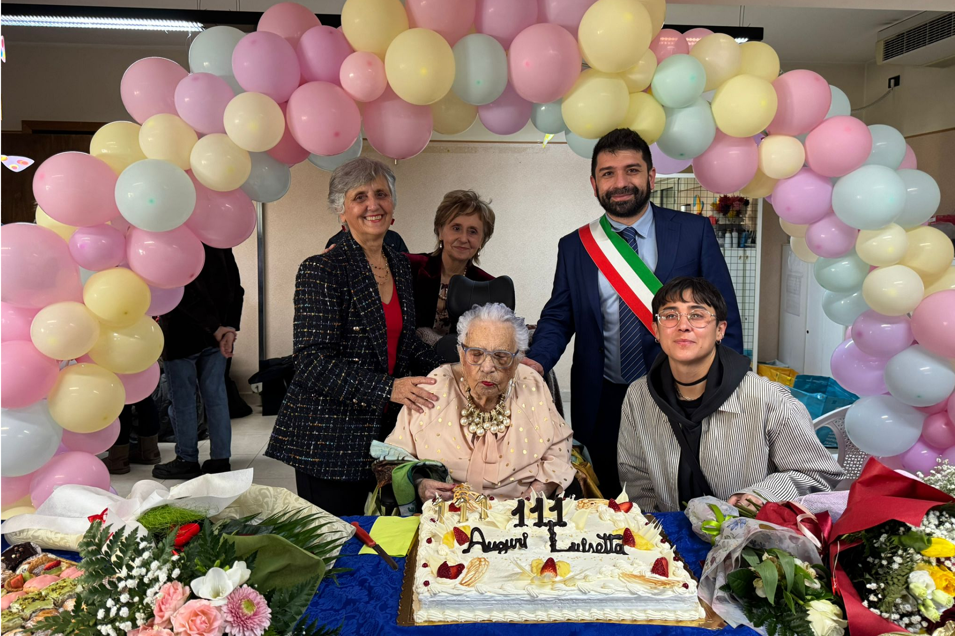 Luisetta Mercalli con il presidente Marco Benucci