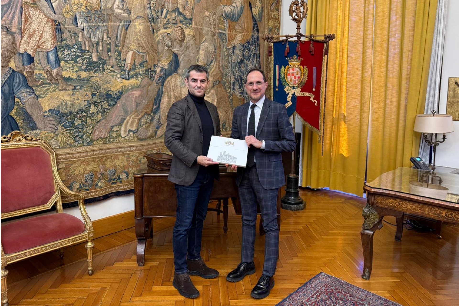 Massimo Zedda con Edoardo Varano