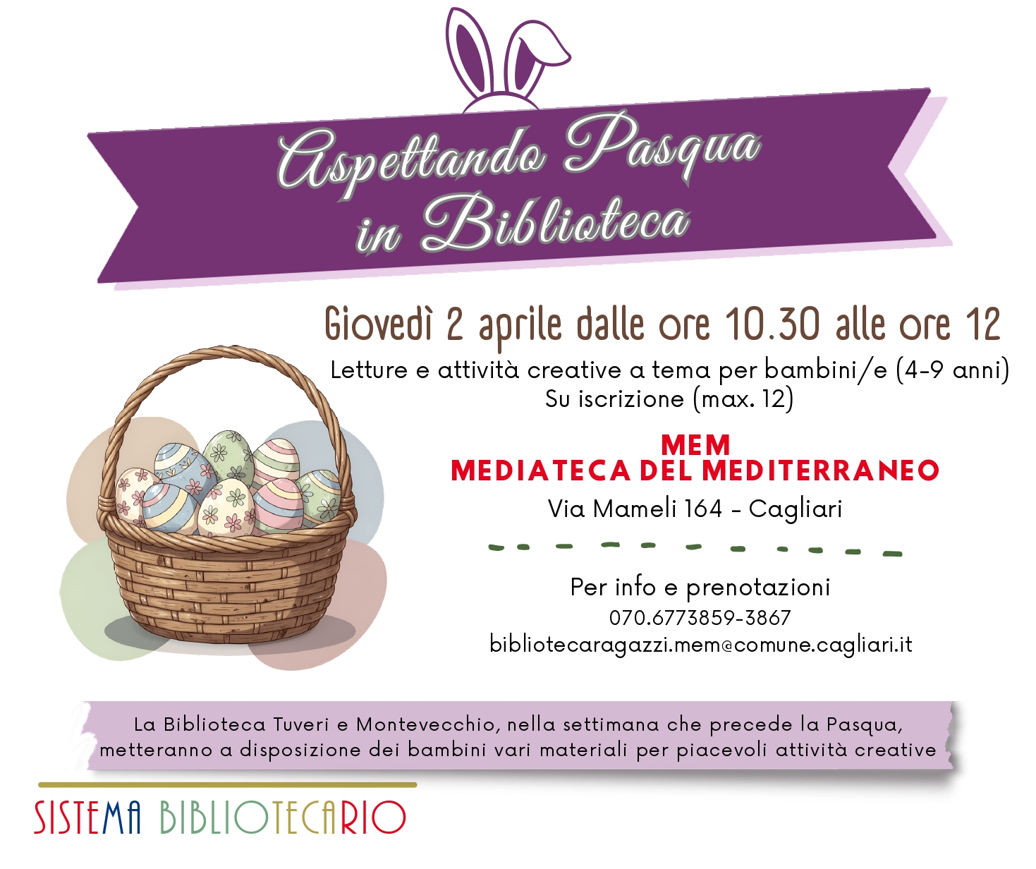 Cagliari - Aspettando Pasqua in Biblioteca