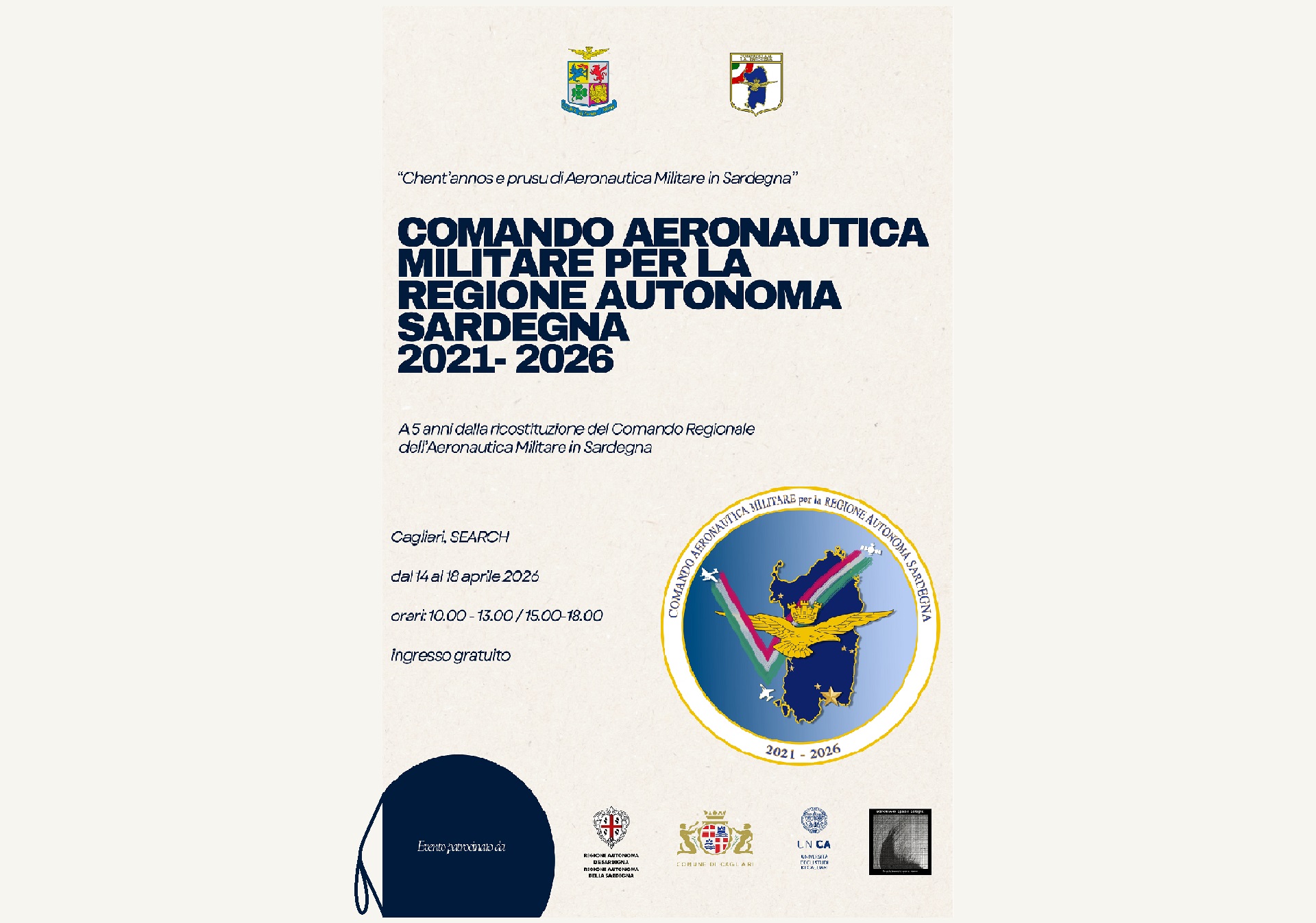 Chent'annos e prusu di Aeronautica Militare in Sardegna