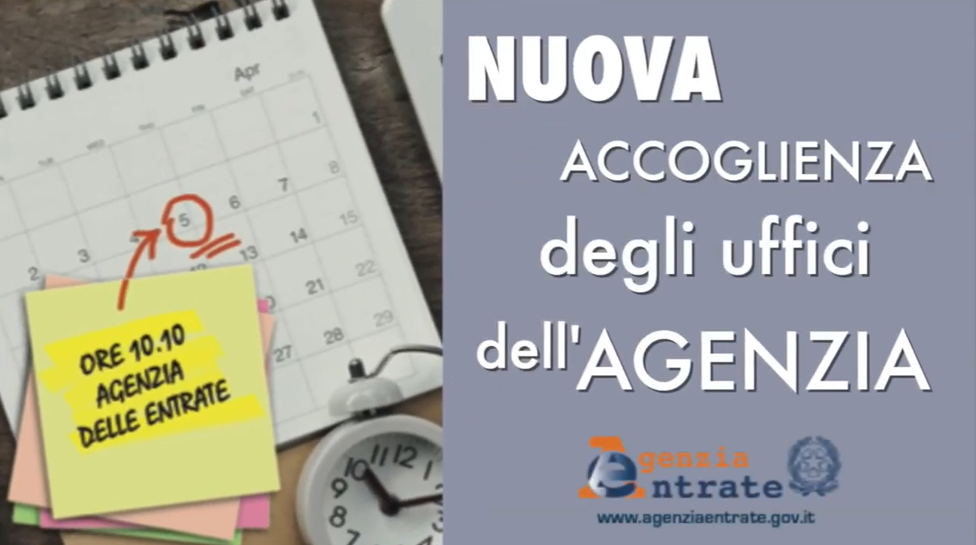 Nuovo modello di accoglienza all'Agenzia delle Entrate