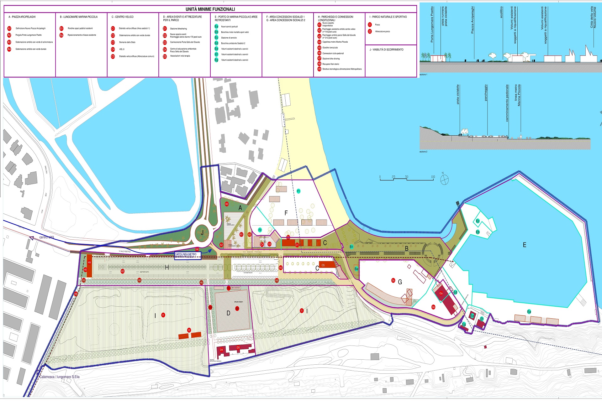 Marina Piccola - progetto guida