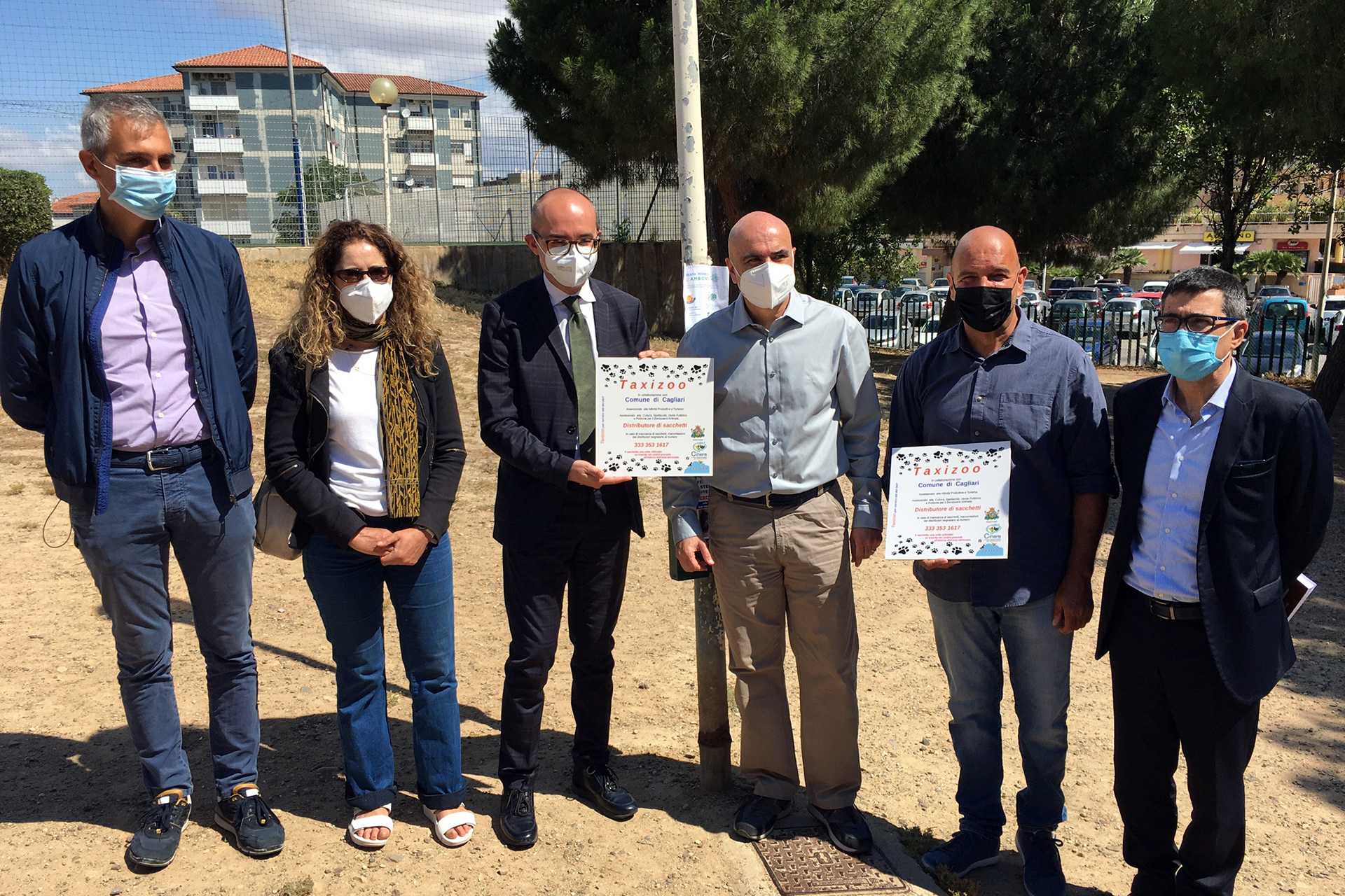 Il sindaco Truzzu e gli assessori Sorgia e Guarracino: Gestione aree cani pubblico privato
