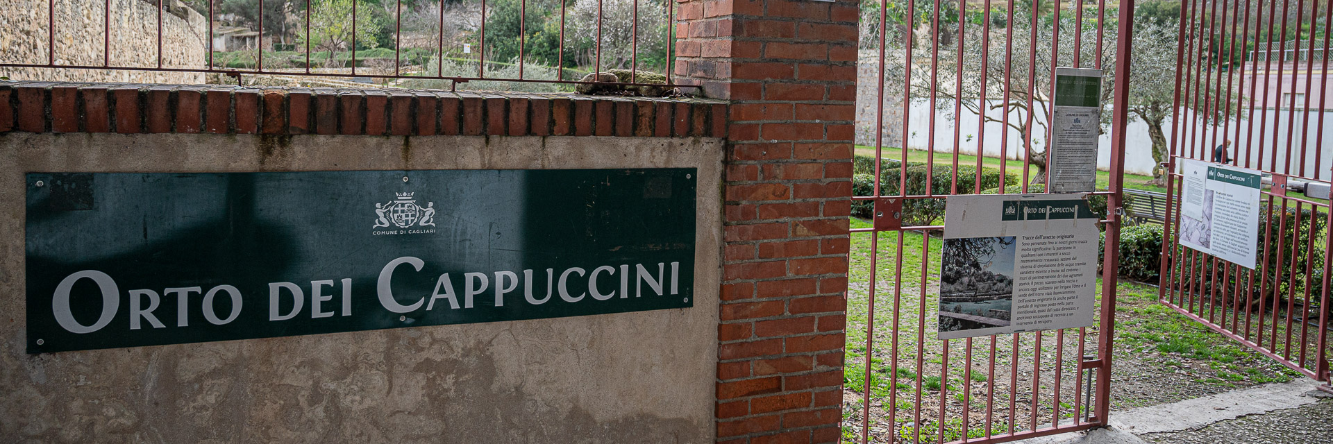 Ingresso dell'Orto dei Cappuccini.