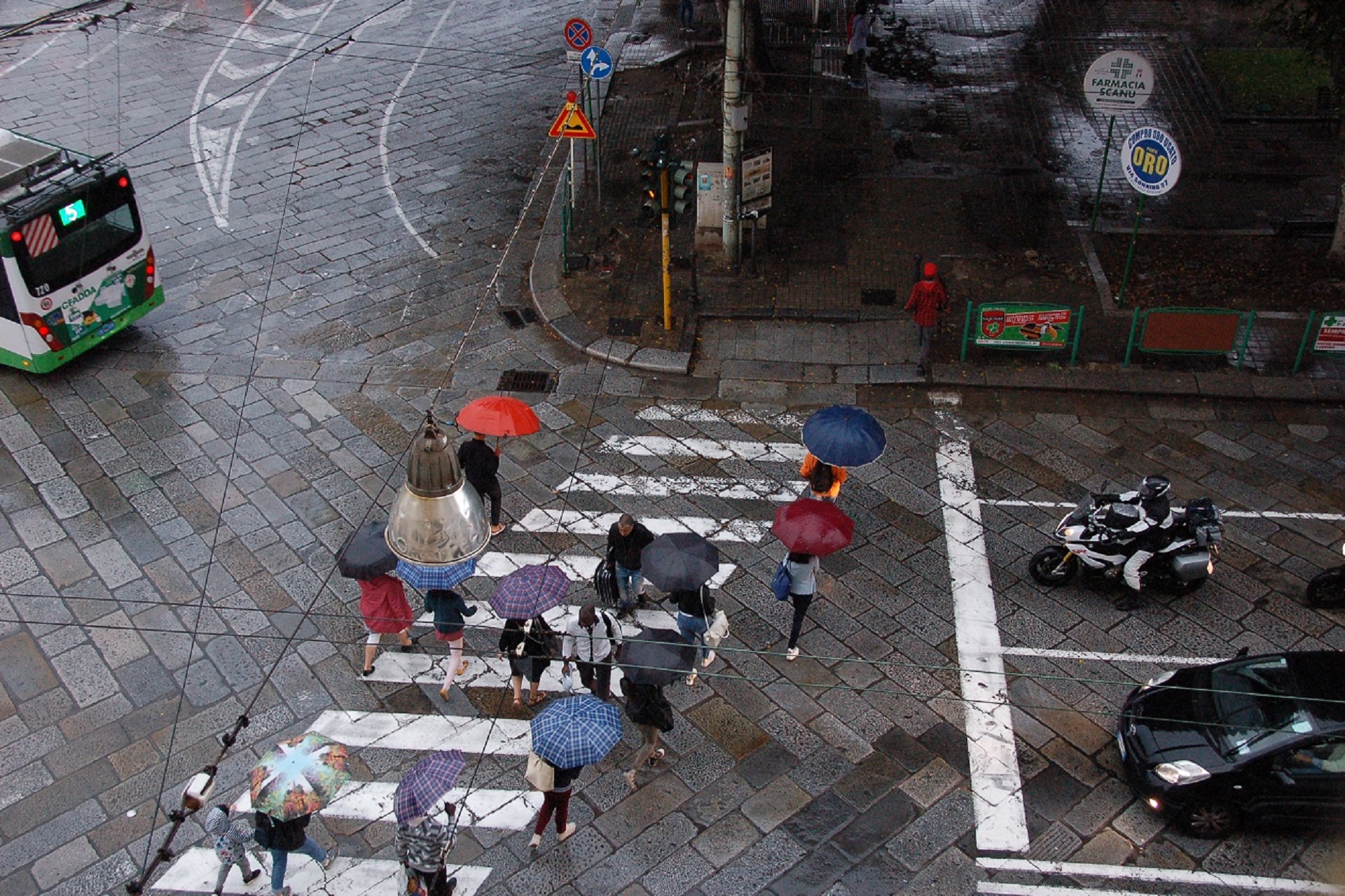 Pioggia in città