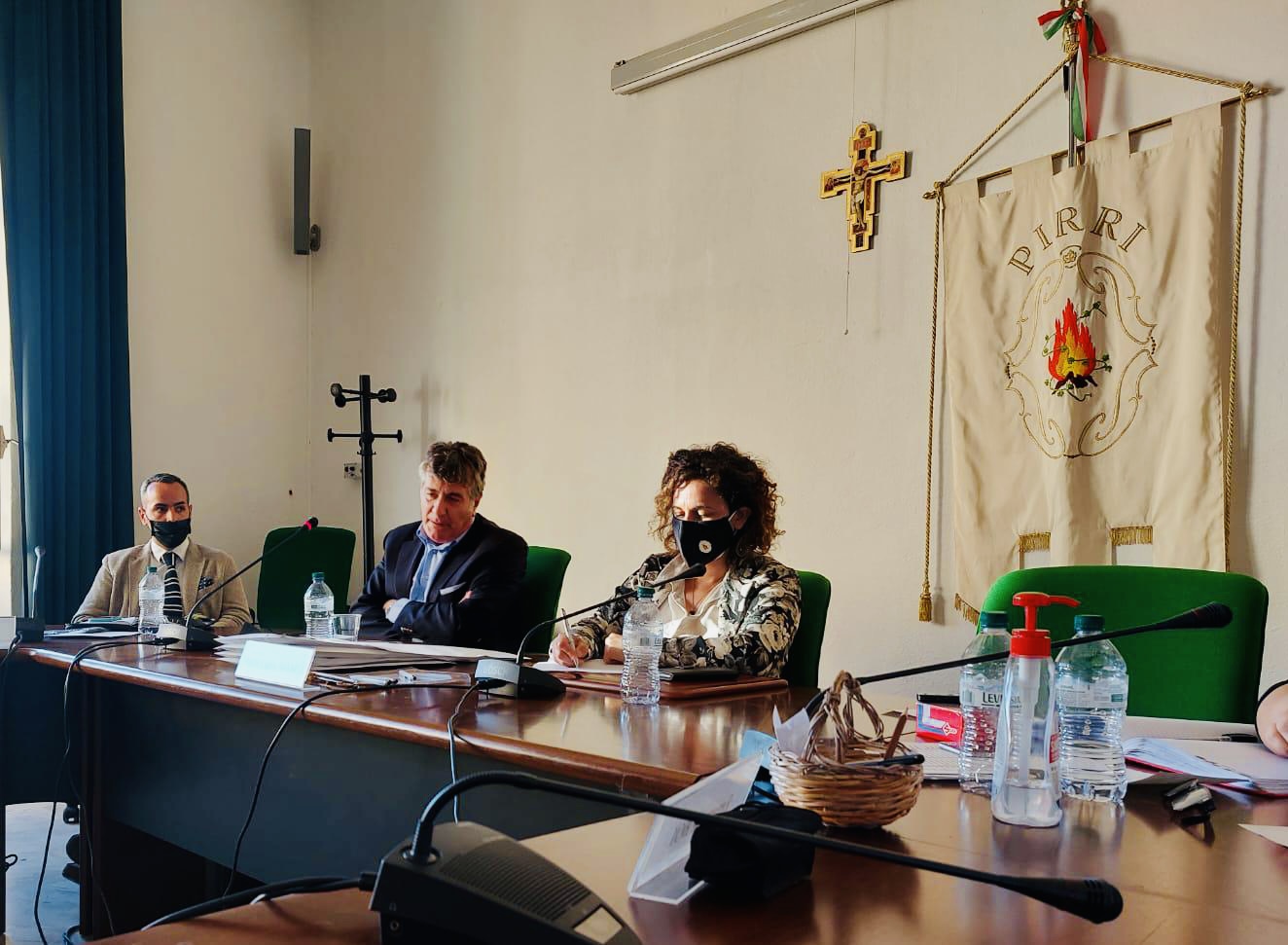 Il presidente Tocco e la presidente Manca