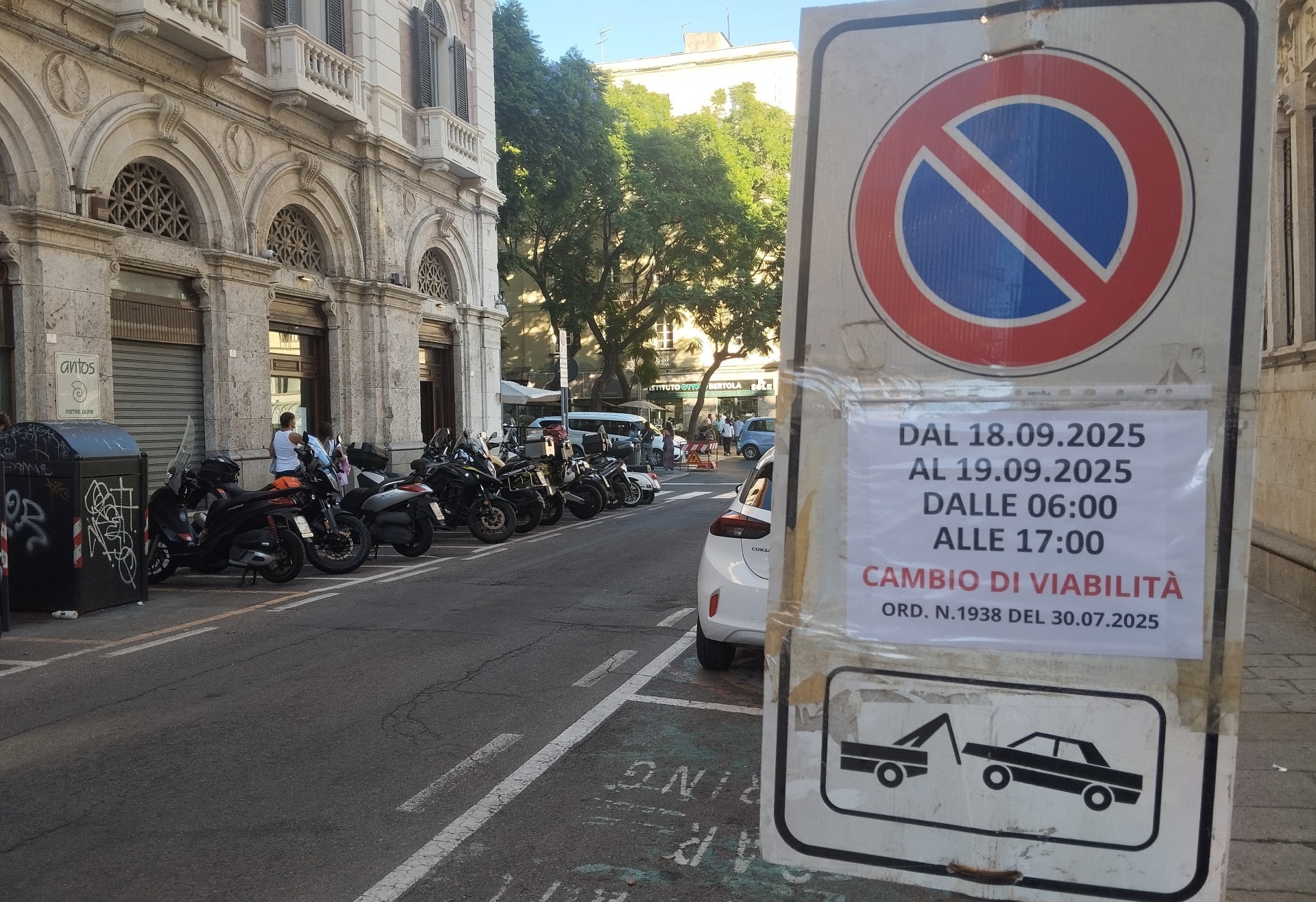 Modifiche alla viabilit&agrave; in Via Crispi