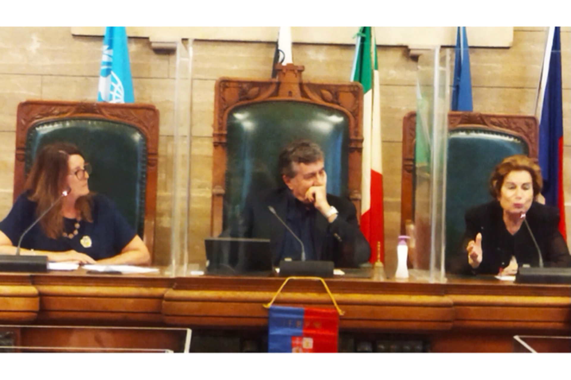 Edoardo Tocco in un momento della presentazione