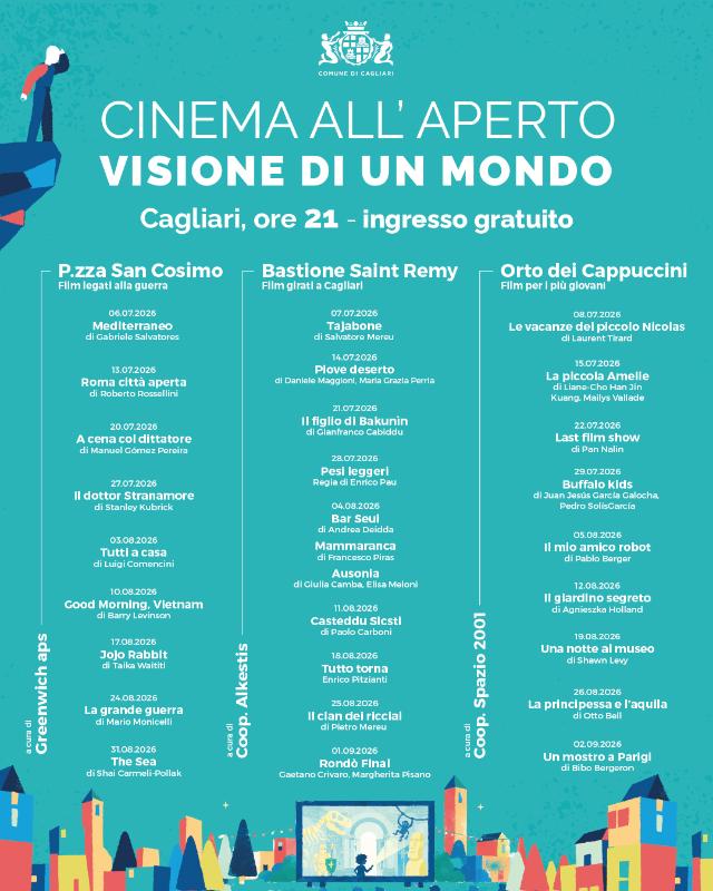 Gli appuntamenti di Cagliari-Visione di un Mondo