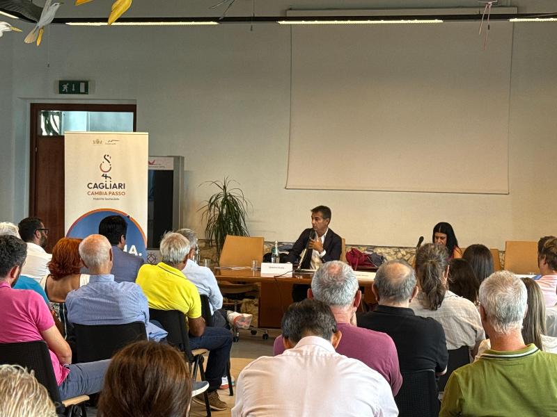 Il sindaco Zedda all'evento Cagliari cambia passo