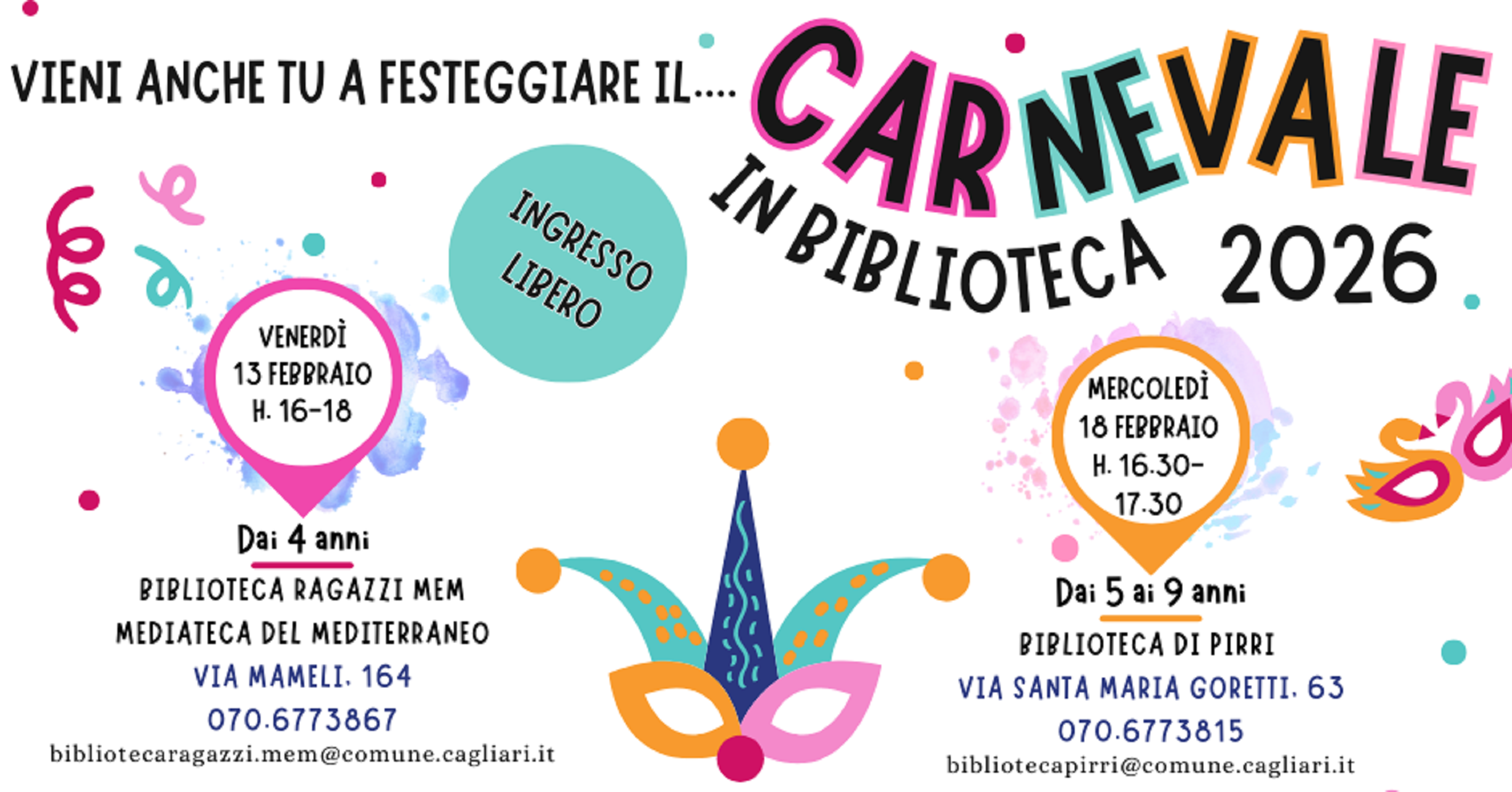 Carnevale In Biblioteca 2026